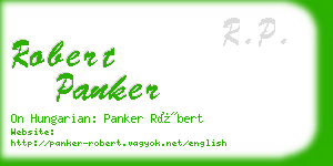 robert panker business card